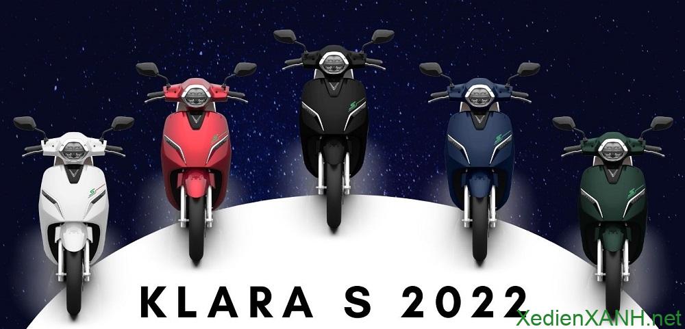 Xe VinFast Klara S 2022 có mấy màu?